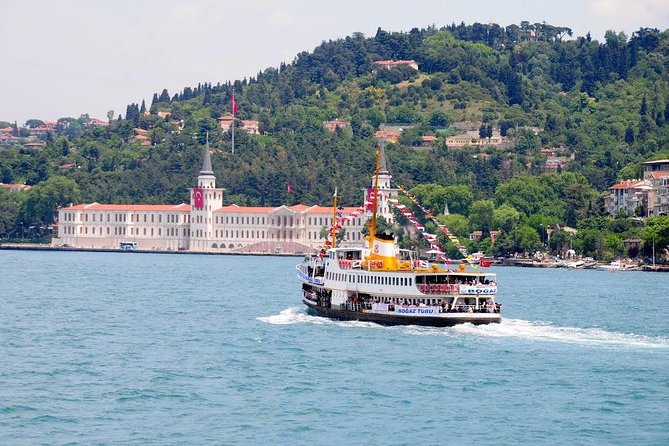 Afternoon Bosphorus Boat and Bus Tour with cable car from Pierre Loti Coffee - The Golden Horn by bus, Balat landmarks, and Byzantine city walls