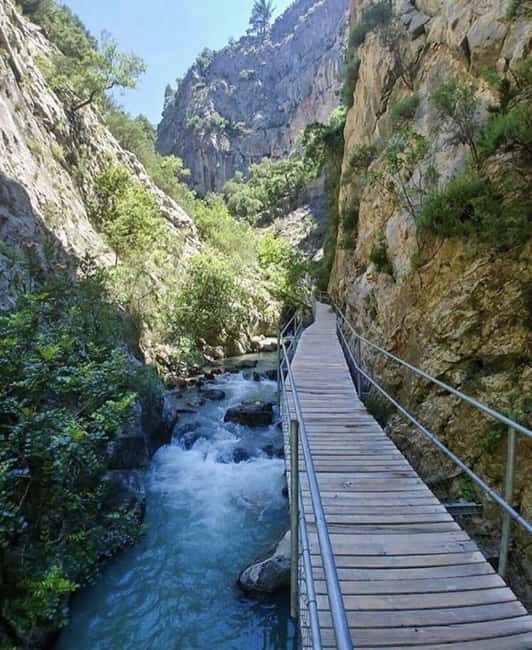 Alanya: 3 in 1 Tour Sapadere Waterfalls, Dim Stream,Dim Cave - Sapadere Canyon: The 385-Meter Wooden Bridge and Optional Water Swimming