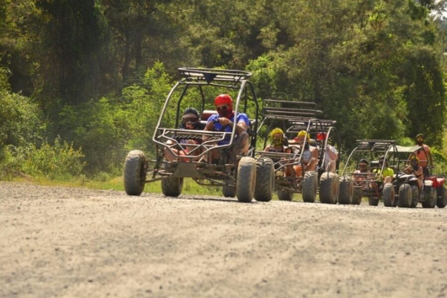 Alanya Buggy Safari Off-Road Thrills! - The river swim break, with a weather reality check