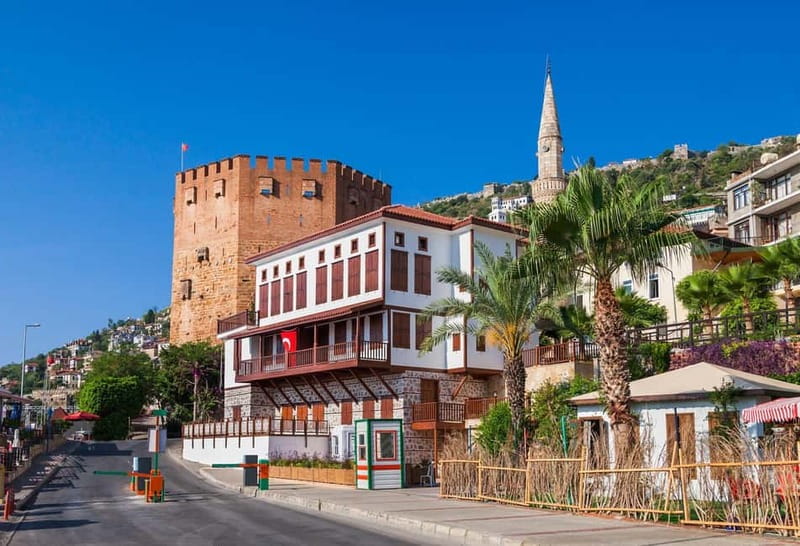 Alanya City Highlights & Sunset Beach BBQ Party - Alanya Harbor, Red Tower, and Kızılkule photo breaks