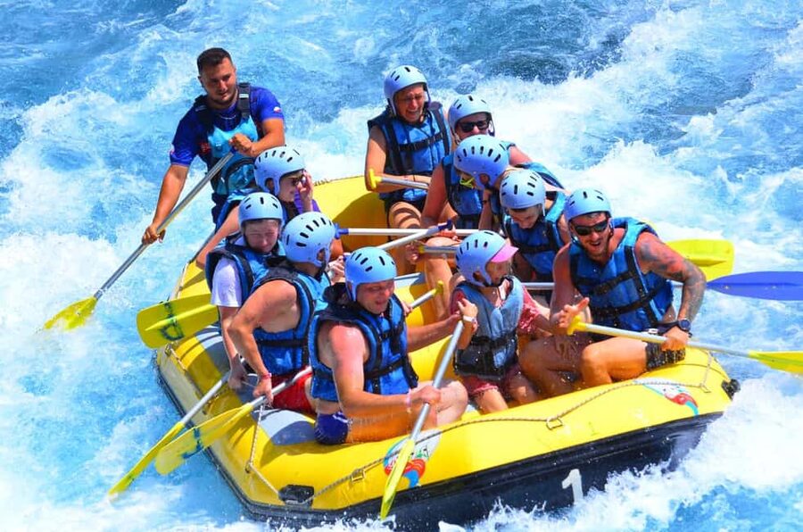 Alanya: Full Day Whitewater rafting with lunch and transport - The second stop: zipline and diving platforms come with extra fees