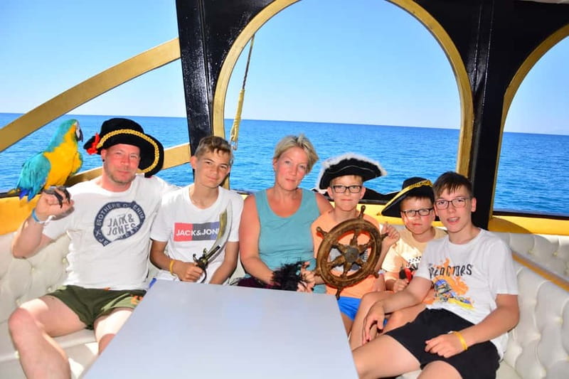 Alanya: Pirate Boat Trip with Meal, Drinks and Pickup Option - Cave Stops Along the Alanya Coast, What You See and Why It’s Fun