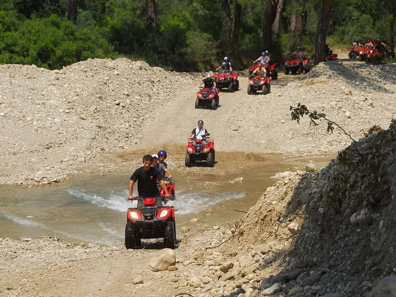 Alanya: Quad Safari Tour in the Taurus Mountains - River Crossing in the Forest: Cooling Off Without Turning It Into a Swim