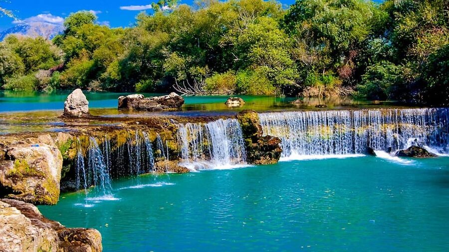 Alanya/Side: Manavgat River & Waterfall, Boat Tour, & Bazaar - Manavgat Waterfall: beautiful views, strict rules about swimming