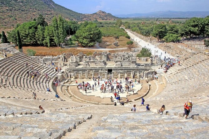 ALL INCLUSIVE Private Ephesus, The House of Mary, Sirince Village - Entering Ephesus: marble streets, Celsus, and that huge theater