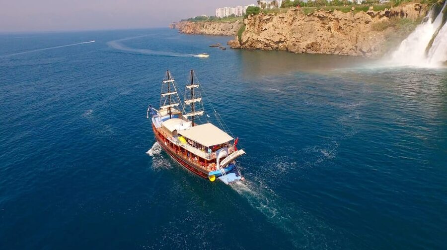 Antalya: Beach & Waterfalls Boat Trip w/ Lunch & Soft Drinks - Extras and small costs: speedboats, photos, and onboard prices