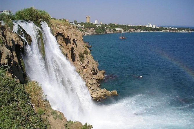 Antalya City Tour Duden Waterfalls, Old City & Boat Ride - Lower Düden Waterfalls: Power Cascades and a Riverside Park Moment