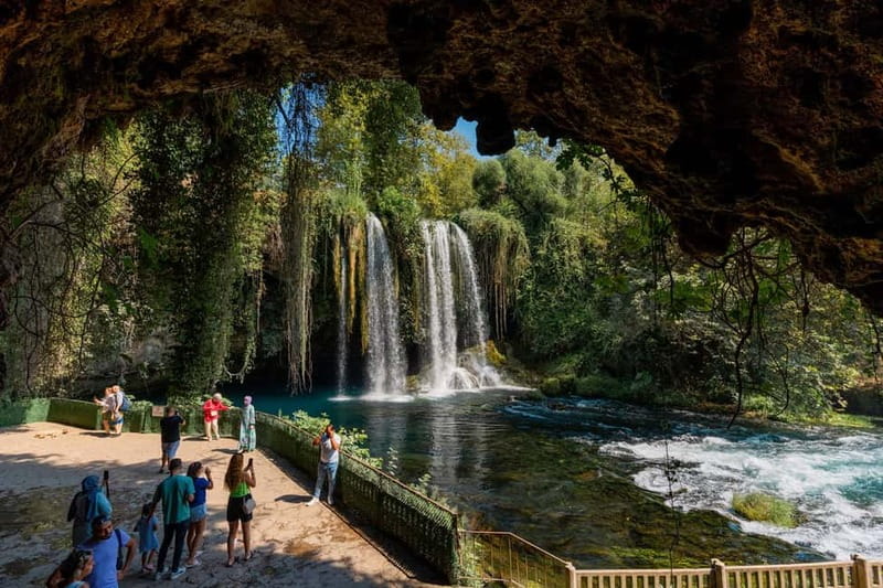 Antalya/Kemer: City Tour w/Olympos Cable Car, Boat & Lunch - Lower Düden Waterfall at Lara: The Photo Moment