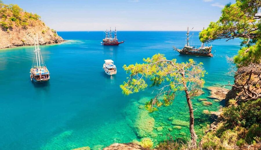 Antalya & Kemer: Pirate Boat Tour With Foam Party & Swimming - Onboard the Pirate Boat: Music, Foam Fun, and What’s Included