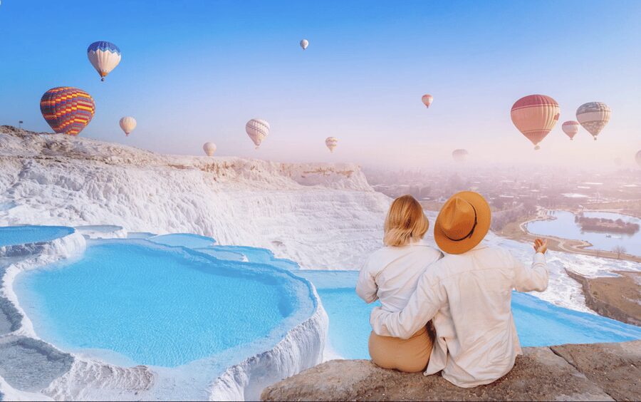 Antalya: Pamukkale Guided Tour With Optional Balloon Flight - The day schedule in plain terms: early start, guided walking, then food and downtime