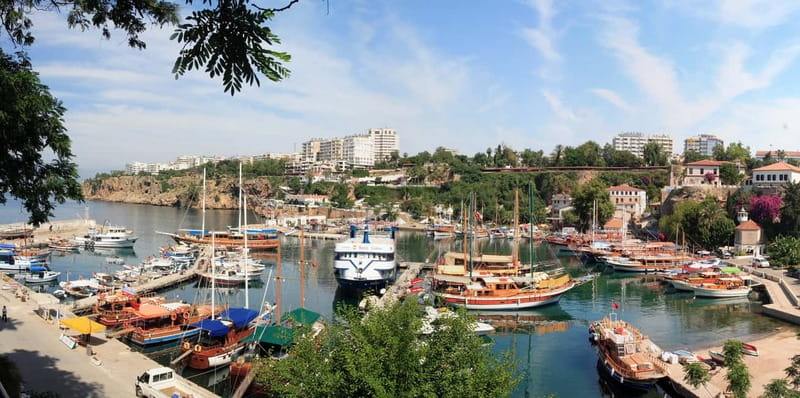 Antalya Private City Tour Waterfalls and Old Town Boat Tour - Upper Düden Falls: the walk-behind cave spot