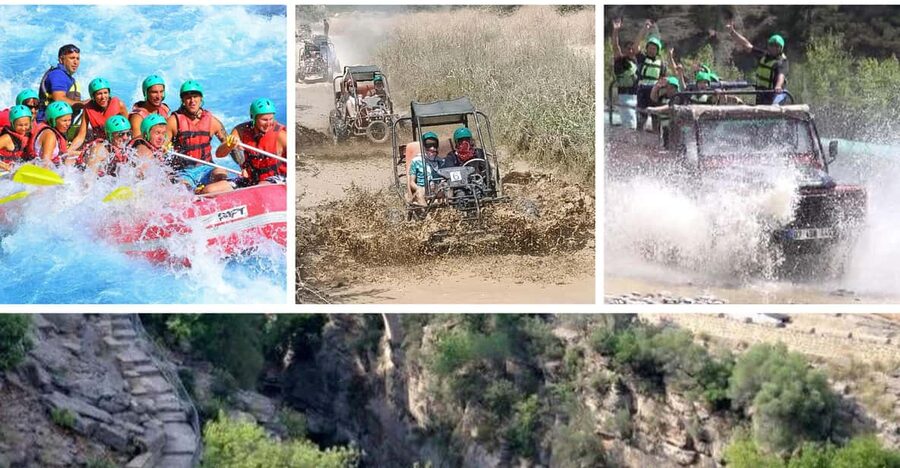 Antalya: Rafting Jeep Buggy&Quad Safari zipline canyon visit - Zipline over the canyon: that one moment everyone remembers