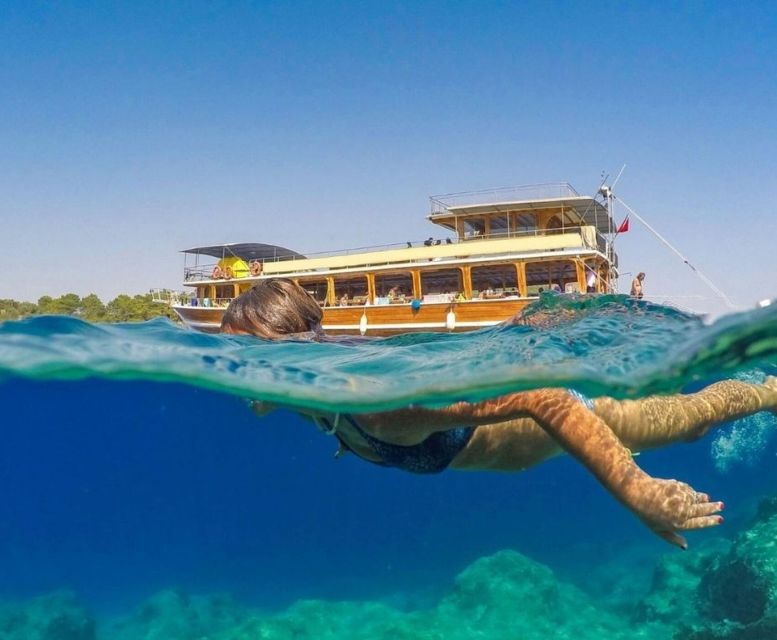 Antalya: Relax Boat Trip with Lunch to the Duden Waterfall - Lunch on the Boat: Chicken, Meatballs, Spaghetti, and Fruit With Soft Drinks