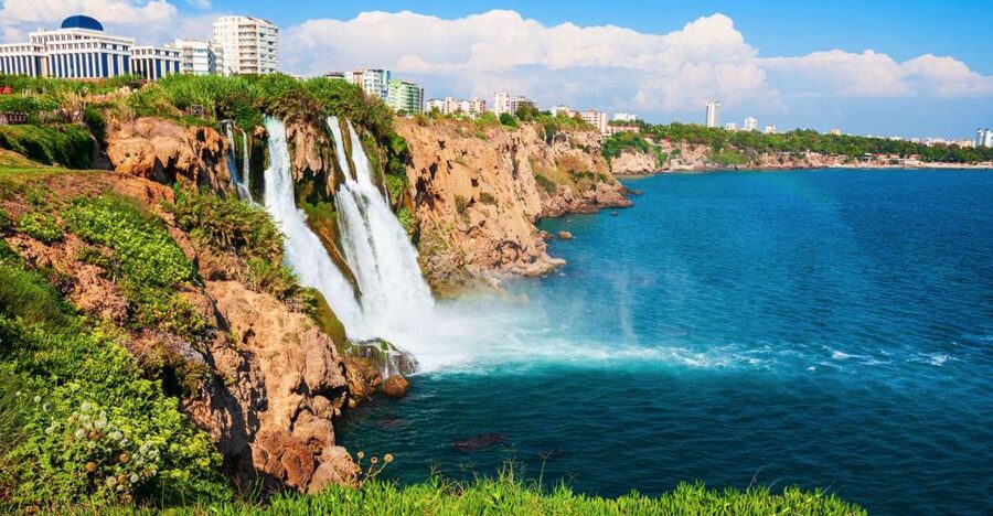 Antalya: Relax Boat Trip with Lunch to the Duden Waterfall - Lower Düden Waterfall and Karpuzkaldıran: The 45-Meter Sea-Edge Splash
