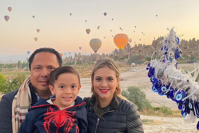 Balloon Watching & Sunrise Experience - Love Valley Photo Break: Fairy Chimneys With Balloons in the Background