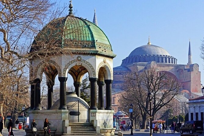Best Istanbul tour with private guide by skipping ticket line - German Fountain meeting point, pickup options, and what costs extra
