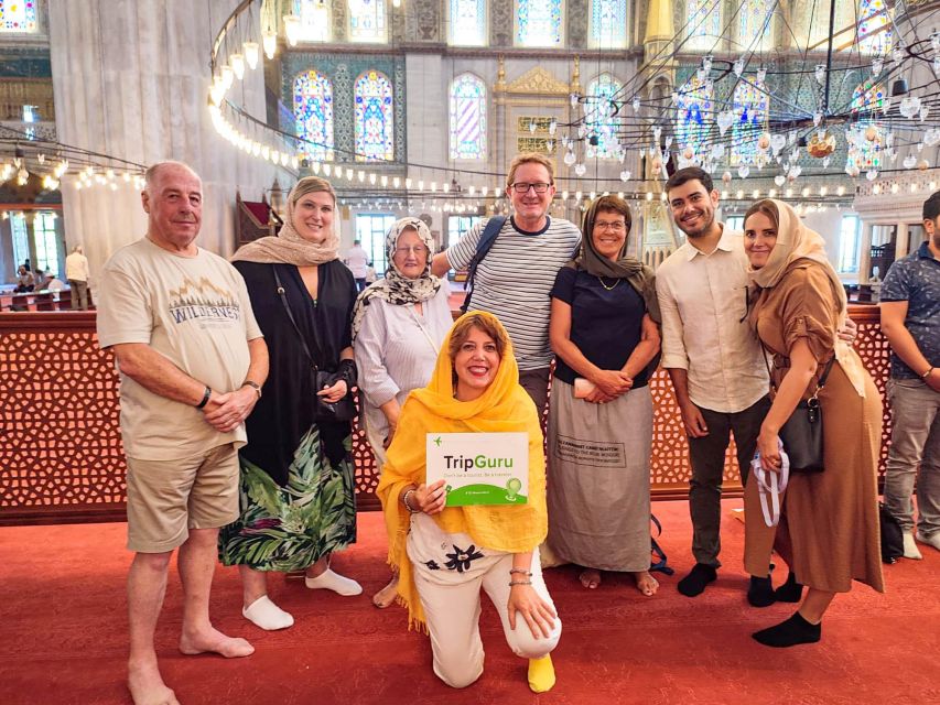 Blue Mosque: Art and Symbolism Guided Group Walking Tour - Stepping into Sultan Ahmed Mosque and its 20,000 blue tiles