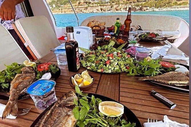 Bodrum Private Motor-Yacht Tour With Lunch For 6 Hours - Aquarius Bay: swimming, snorkeling, and lunch on board