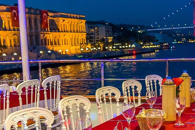 Bosphorus Sightseeing Cruise with Turkish Live Show and Dinner - Blue Mosque and Hagia Sophia area views: the iconic skyline moment