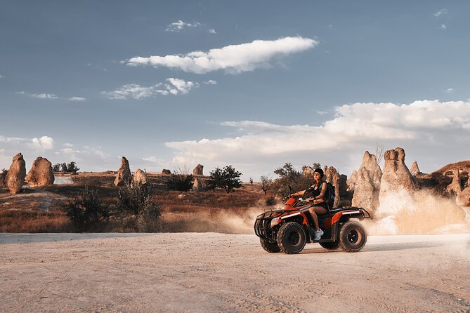 Cappadocia ATV Safari: Explore Valleys by Day or Sunset Glow - Food and drink: not included, but breaks can happen