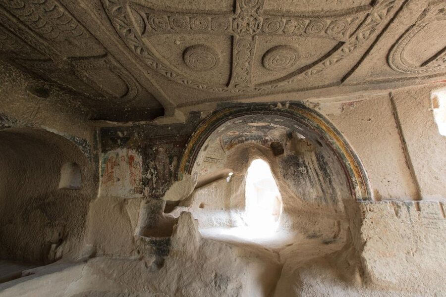 Cappadocia: Blue Tour with Entry Fees and Lunch - Çavuşin Cave Village: rock castles and where people lived