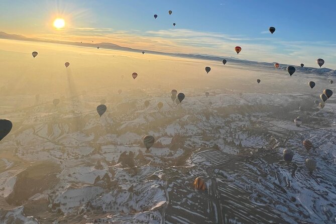 Cappadocia Hot Air Balloon Flight and Rainbow Balloons - First Viewing Phase: Flying Close to Fairy Chimneys