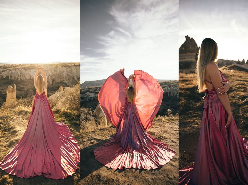 Cappadocia: Photo Shooting With Flying Dresses - Logistics that affect results: private group, transport, and timing