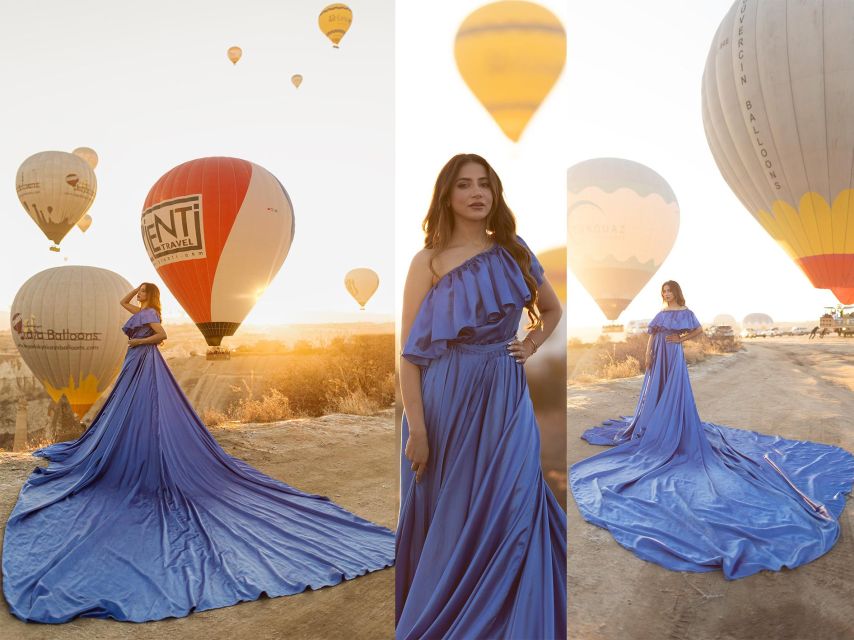 Cappadocia: Photo Shooting With Flying Dresses - Valley of Love at sunrise: soft light plus fairy-chimney drama