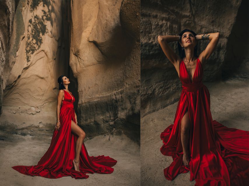 Cappadocia: Photo Shooting With Flying Dresses - The fairy chimney cave shots: where the lighting turns cinematic