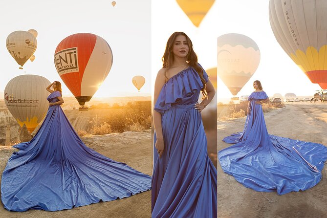 Cappadocia Photoshooting with Flying Dress - Why 6:30 am in Goreme is worth it for balloon and dress photos