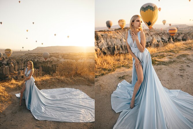 Cappadocia Photoshooting with Flying Dress - Price and value: $276.32 for satin dress experiences