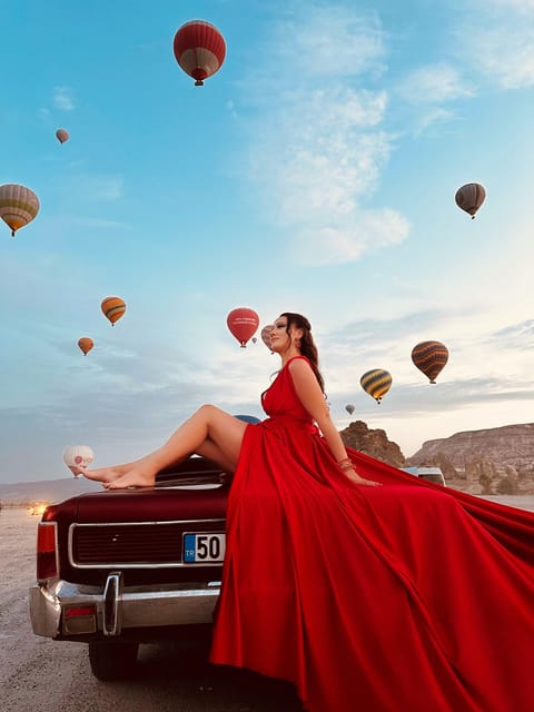 Cappadocia: Private Outdoor Photoshoot at Sunrise w/Transfer - Flying dress prep: privacy, choices, and comfort