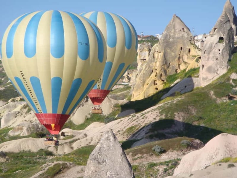 Cappadocia Sunrise Hot Air Balloon Flight/Kapadokya Balloons - Landing celebration: champagne toast, cake, and the certificate