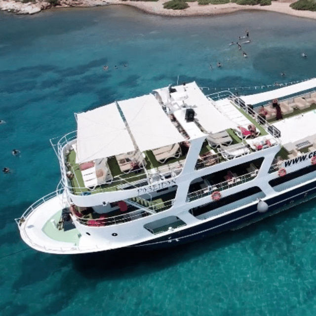 Cesme: Islands and Bays Boat Trip with BBQ Lunch - Boat comfort on four decks, with reserved space that actually helps