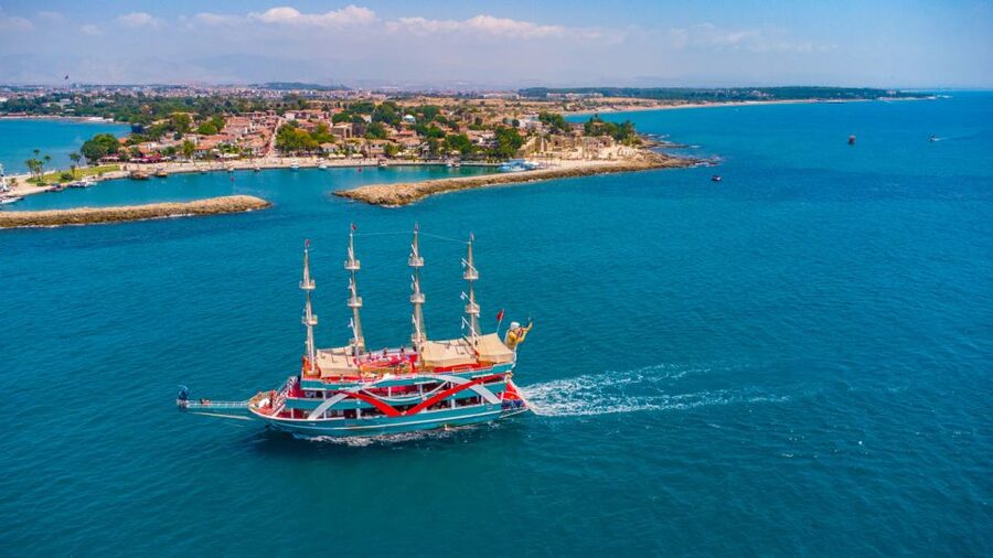 City of Side: All-Inclusive Boat Ride and Foam Party - Swim breaks: river, island time, and a peninsula stop