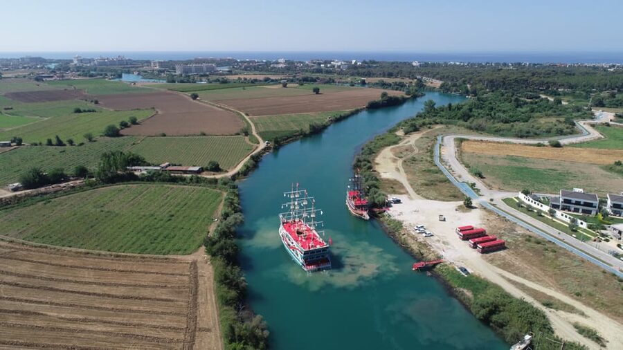 City of Side: Boat Tour on the Manavgat River w/ Bazaar Trip - Cennet Beach Swim Break, Fresh Water and Mediterranean Water in One Spot