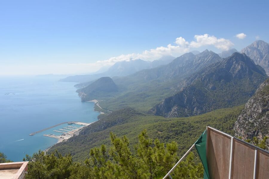 City of Side: City Tour including Waterfalls and Cable Car - The Tunektepe cable car (opened in 2010): 1706 meters of views