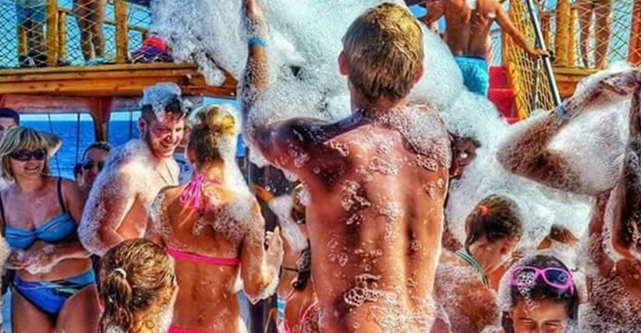 City of Side: Dolphin Island Boat Tour with BBQ & Foam Party - A Full-Day Sail From Side That Mixes Scenery With Party Energy