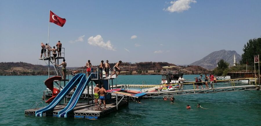 City of Side: Green Canyon Jeep Tour, Boat Trip & Waterfall - Boat cruise, water fights, and why you should dress for chaos