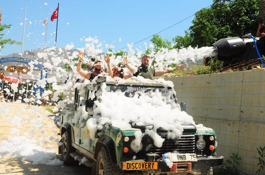 City of Side: Jeep Safari & Green Lake Boat Trip with Lunch - Manavgat Waterfall stop: quick photos, fresh air, then back to Side