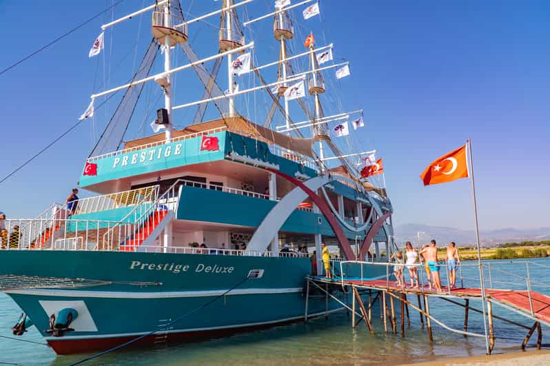 City of Side: Sightseeing Cruise w/ Swim Stops & Foam Party - Hotel Pickup to the Manavgat Pier: How the Day Starts