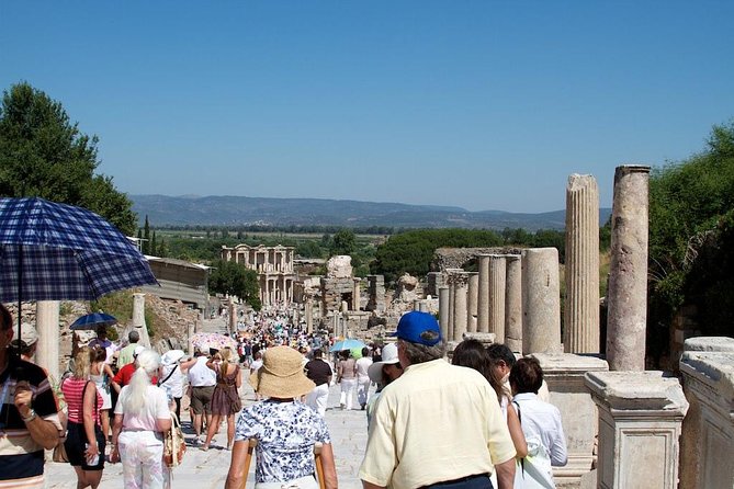 Ephesus and House of Virgin Mary Day Trip from Bodrum - Entering Ephesus with a guide, from marble streets to major landmarks