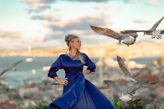 Flying Dress Photography on an Iconic Rooftop in Istanbul - What you get after the shoot: 400+ photos same day, plus 20 retouched later