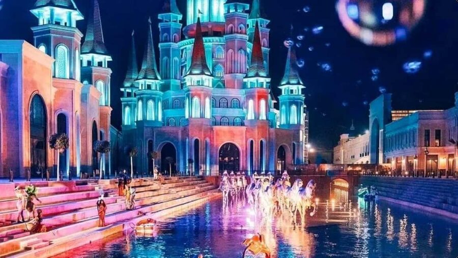 From Alanya: Land of Legends Night Show with Hotel Transfers - First entry at Land of Legends: photos, coffee, and shopping time