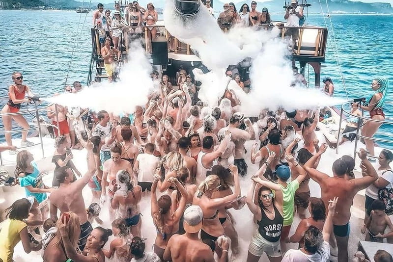 From Antalya/Kemer: All-Inclusive Party Boat with Lunch - Lunch On Board at Phaselis Bay, Plus What You Can Skip