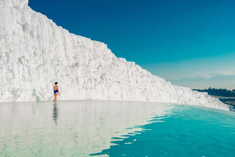 From Antalya/Kemer: Pamukkale & Hierapolis Day Trip w/Meals - Pamukkale travertines: the white cliffs part you will not forget