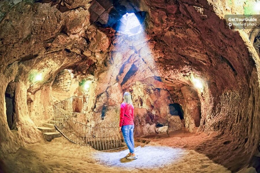 From Cappadocia: Green Tour with Hikes, Caves & Lunch - Kaymakli Underground City, Cooling Down in Tunnels and Rooms