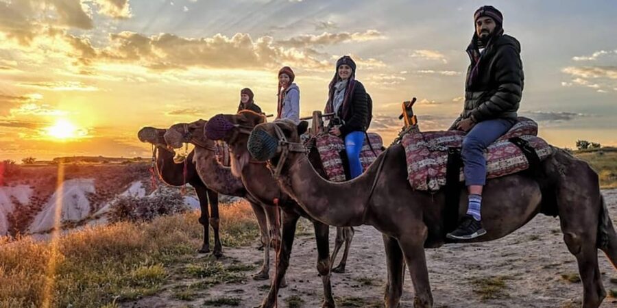 From Cappadocia: Sunrise or Sunset Camel Riding Day Trip - Red and Rose Valley light, on camelback