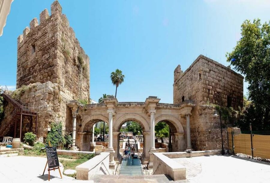 From city of Side: Antalya Old City and Waterfall Day Trip - Hotel Pickup, AC Coach Comfort, and How the Day Flows