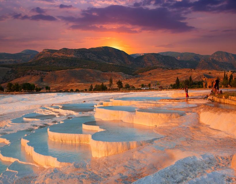 From Fethiye: Pamukkale & Hierapolis Day Trip w/ Meals - Pamukkale travertines and thermal pools, what you’ll actually do on arrival